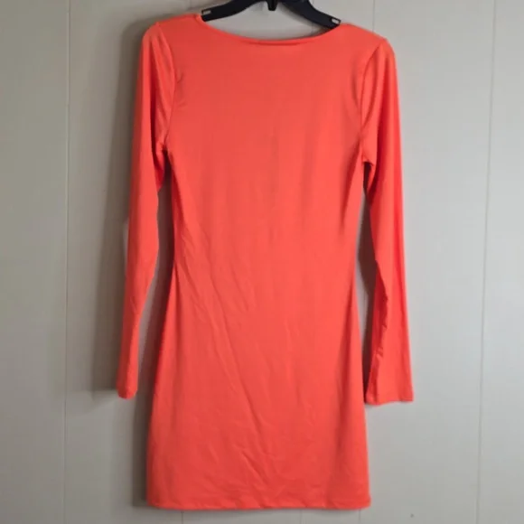 Gianni Bini Mini Icon Knit Scoop Neck Long Sleeve Dress Medium - Picture 7 of 9